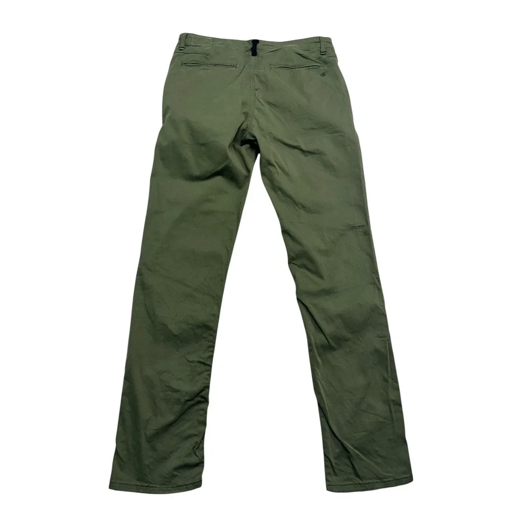 rag & bone Fit 2 Chino Pants Mens 33x30 Olive Green Cotton Twill Slim Fit